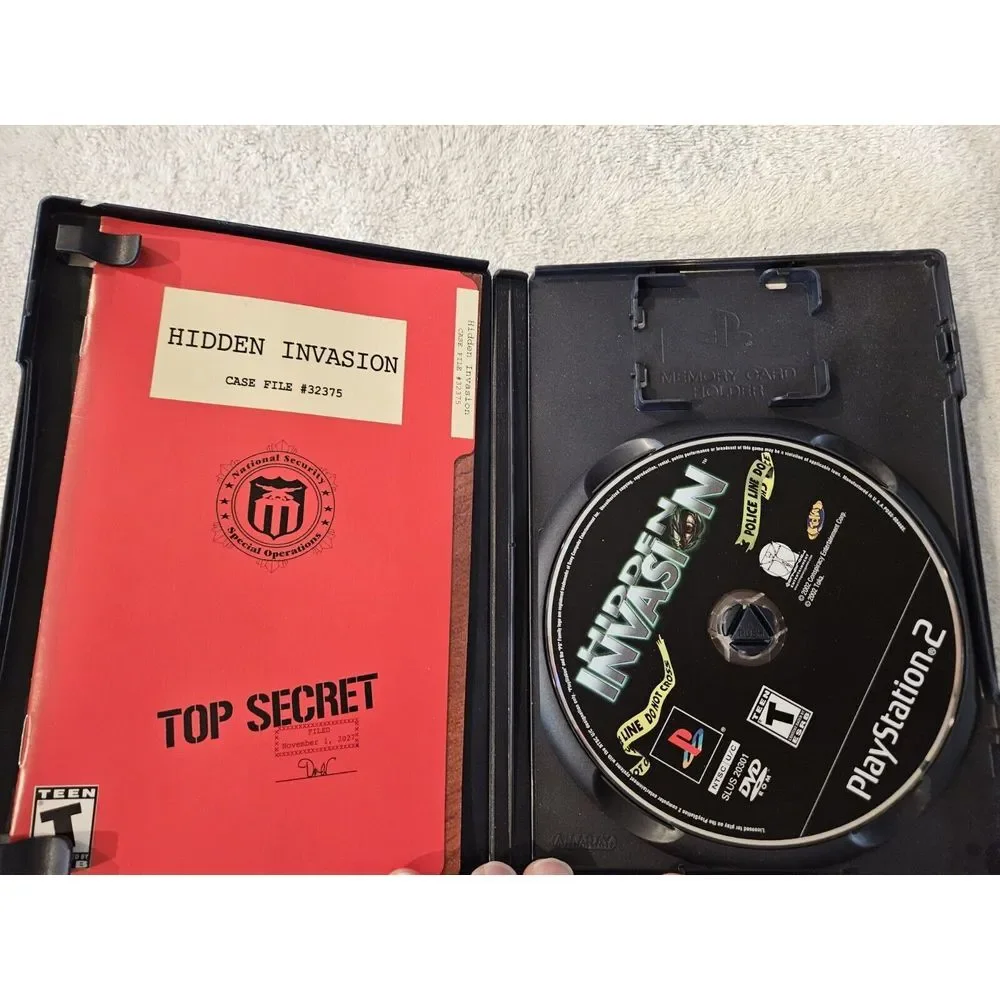 Hidden Invasion (Sony Playstation 2 ps2) Complete‎ With Booklet Insert!! 2002